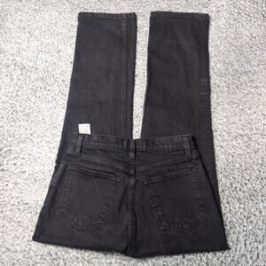 Abercrombie & Fitch Jeans Women 6 Black 90s Straight Leg Ultra High Rise Denim